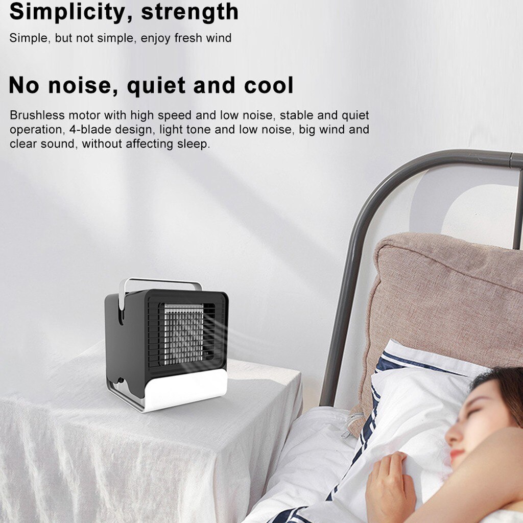 Home Mini Air Conditioner Portable Air Cooler USB Small Portable Mini Air Conditioner Cooling For Bedroom Artic Cooler Fan #Z