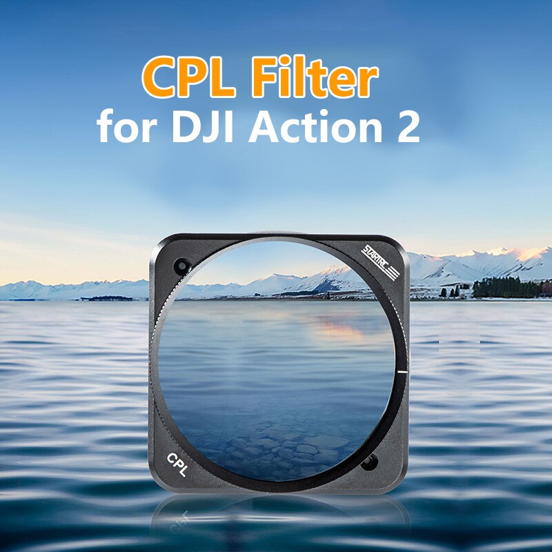 STARTRC-Juego de filtros DJI Action 2, CPL, GND 16 gradiente, ND16, ND32, ND64, filtro ND, lente protectora UV, filtros magnéticos para Cámara de Acción