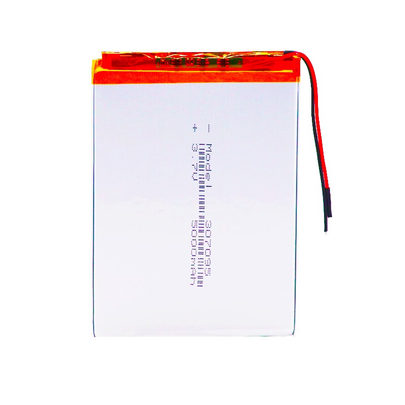 2 wire 307095 Li-polymer battery.3.7V 5000mah polymer lithium ion battery Li-ion battery for tablet pc 7 inch MP3 MP4 GPS