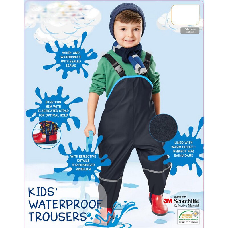 Jongens Overalls Meisjes Jongen Waterdichte Overalls Katoen Gewatteerde Broek Outdoor Broek Duitse Kid Winddicht Broek Regen