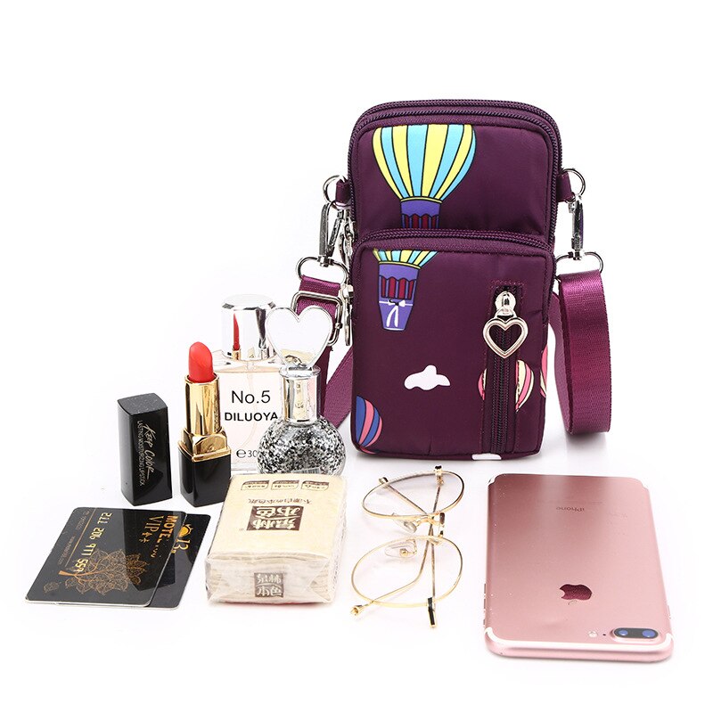 Mobile Phone Pouch for iPhone X XR XS 7 8 6 6s Plus Wrist Bag for iPhone 11 Pro Max Ladies Girl Shoulder Small Bags Case