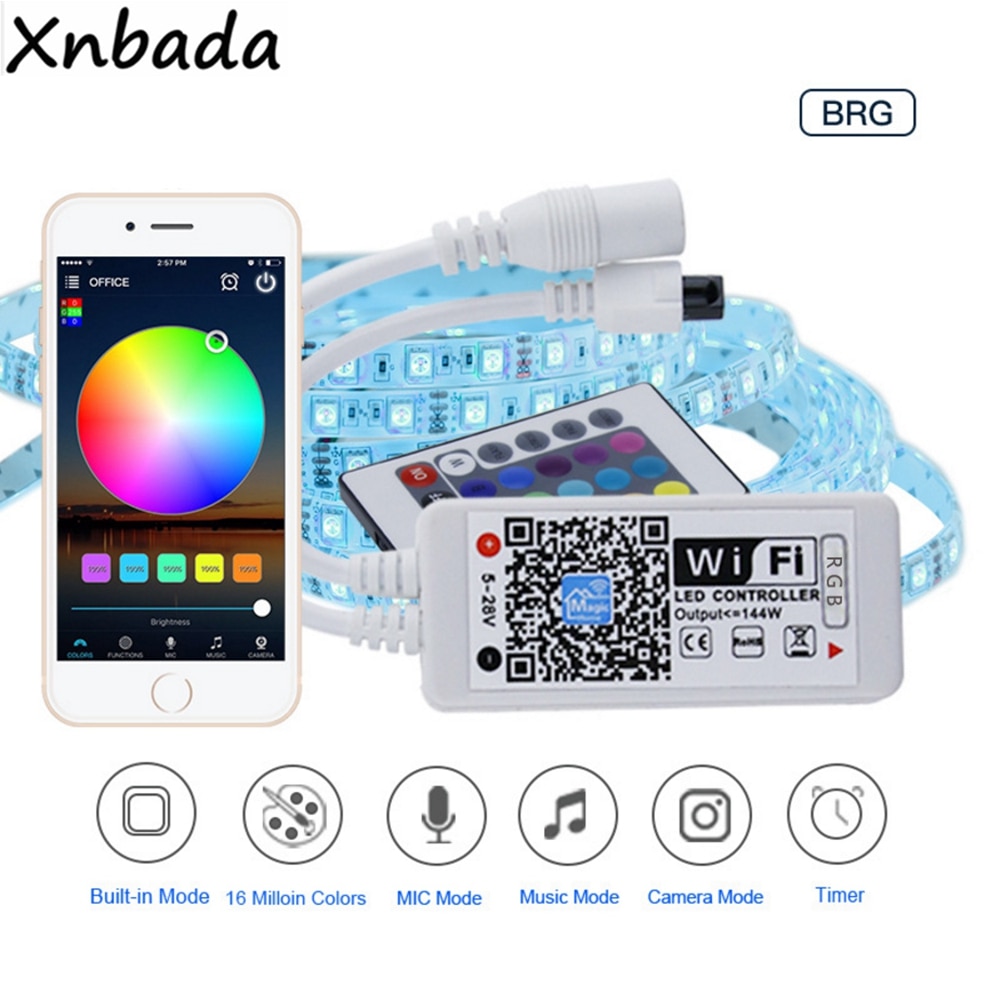 Magic Home RGB/RGBW WIFI Led Strip Controller Smartphone Control 16Million Colors DC5-28V