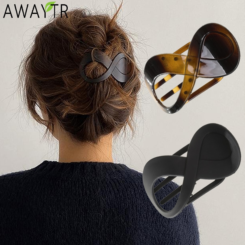 Pince à cheveux en forme de bec de canard pour femmes et filles, pince à cheveux en plastique sans couture, épingles à cheveux simples, outils de coiffure, accessoires
