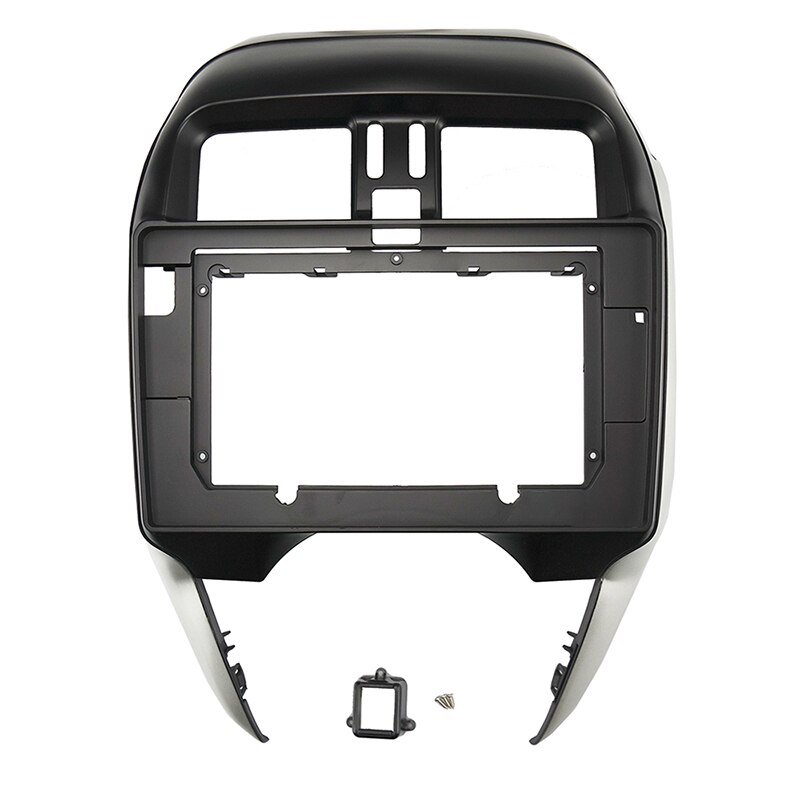 Car Radio Fascia For NISSAN Micra March Versa Note Livina Almera Latio Sunny Juke Versa Auto Stereo Dash Panel Frame Kit: only fascia / 9 inch