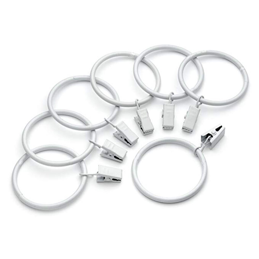 36 stk gardin clips krog vindue bruse gardin clips ringe maling hvidt gardin dekorativt tilbehør