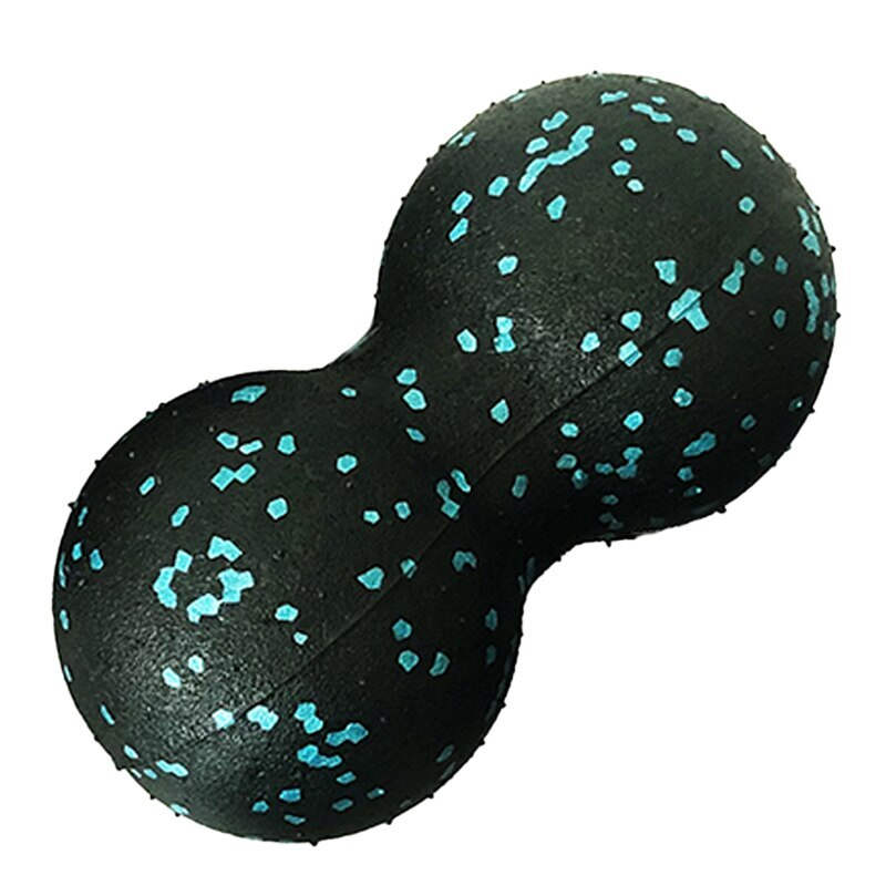 Lacrosse-pelota de masaje de cacahuete, pelota ligera de alta densidad para Fitness, ejercicio de Fascia corporal, alivia el dolor, pelota de Yoga: Azul
