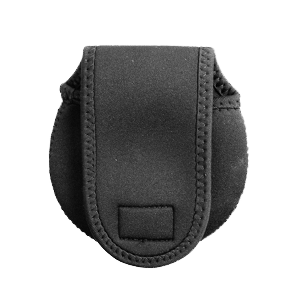 Neopren spinning fiskehjul beskyttelsestaske fisketaske taske baitcasting hjul taske holder fiskehjul sort beskyttelses taske: 12 x 11cm sort