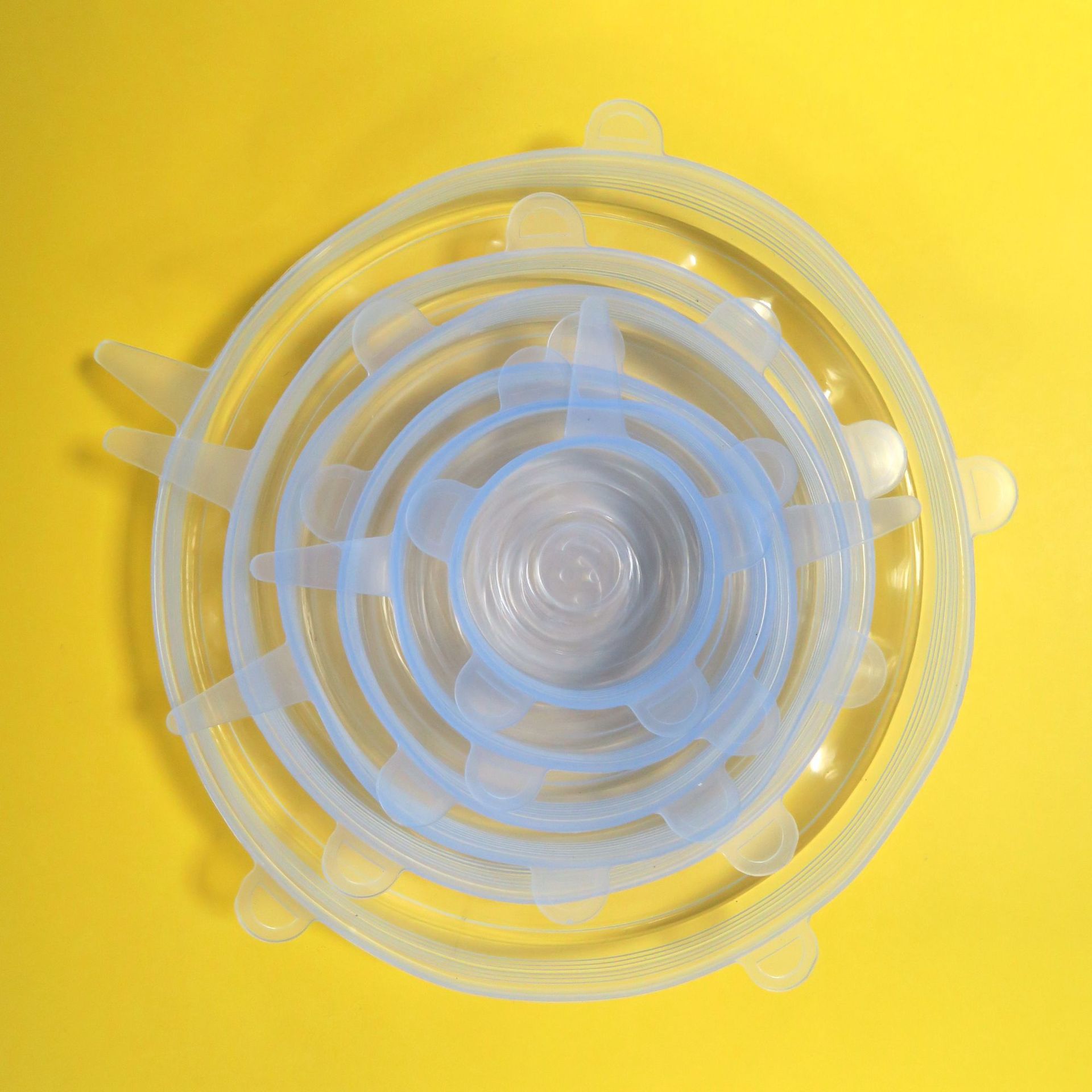 6 Pcs/Set Zero-Waste Reusable Food And Container Lids LC001