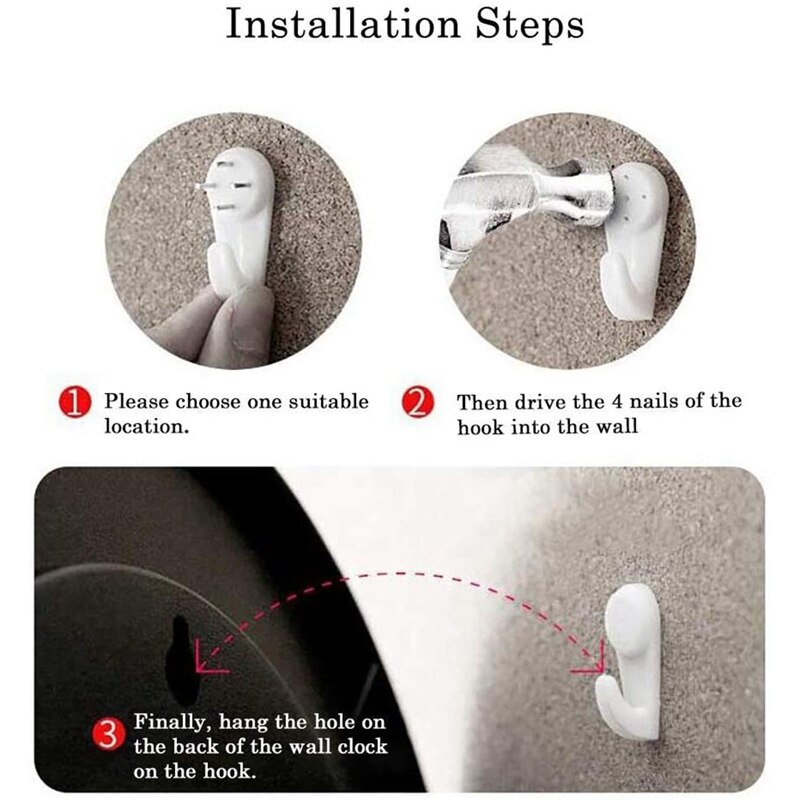 Wall Clock Battery Operated, Silent &amp; Large Wall Clocks for Living Room Kitchen Decor,Modern Style &amp; Easy to Read