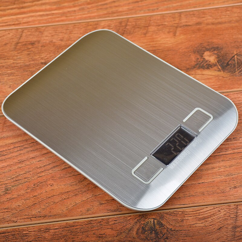 Digitale Multifunctionele Voedsel Keukenweegschaal, Rvs, 5Kg Rvs Platform Met Lcd-scherm