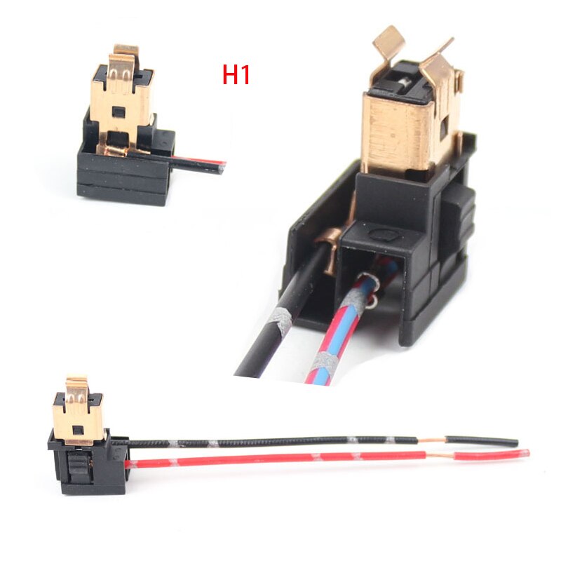 Adaptador de luces de coche, 2 piezas, H1, H4, H7, soporte para bombilla de Faro, accesorios de conector