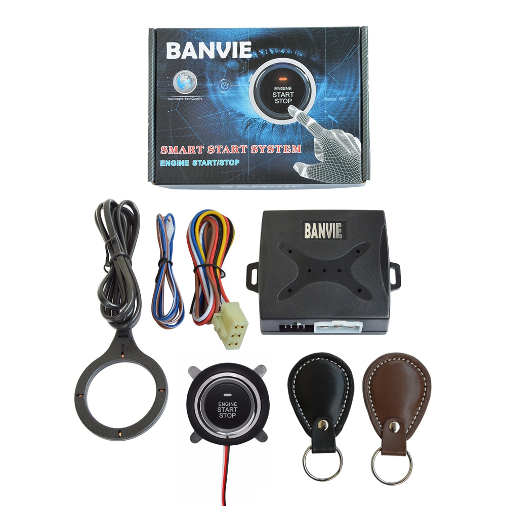 Auto Motor Start Stop Push Button System Zündung es Schalter Keyless Entry Auto Alarm starline a91