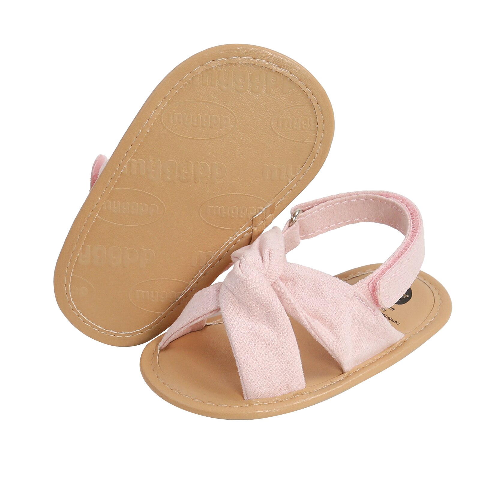 Ademende Zomer Baby Meisjes Sandalen, Peuters Eenvoudige Stijl Effen Kleur Zachte Zool Schoenen Outdoor Indoor Prewalker