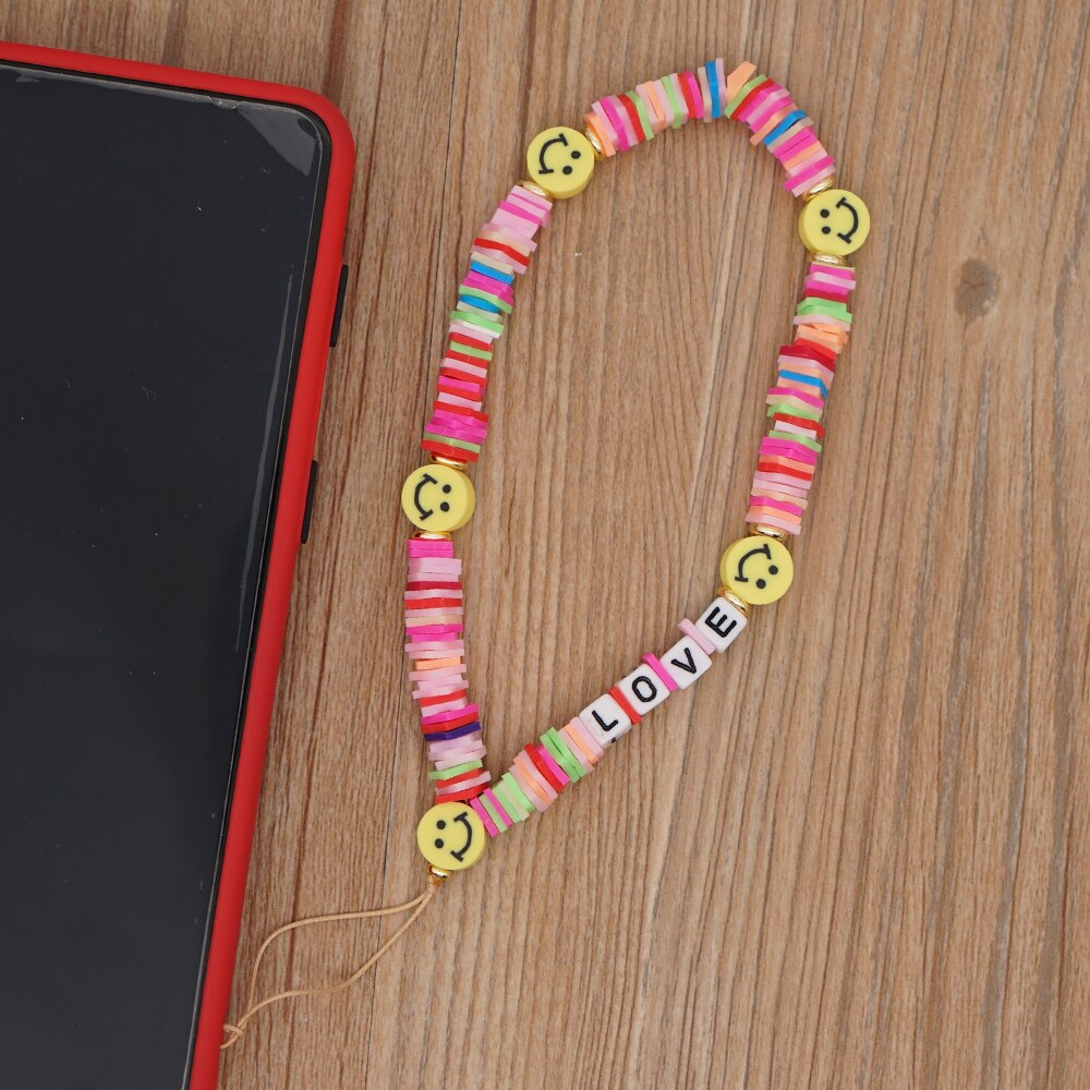 Go2Boho Pols Ketting Voor Telefoon Houder Zomer Strand Telefoon Chains Leuke Fruit Band Vrouwen Kleurrijke Polymeer Klei Heishi Kralen Lanyard: RT-K210004A