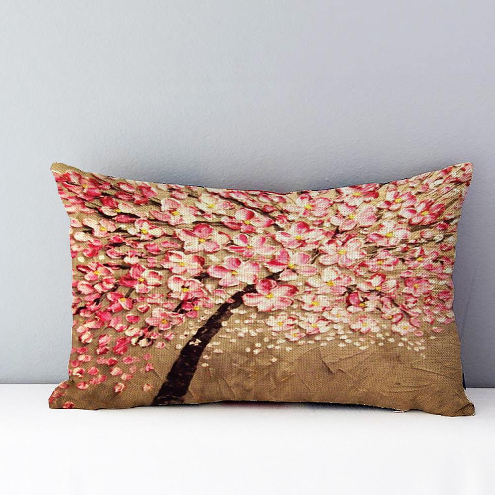 30*50cm Rectangle Pillow Cushion Case Toss Pillowcase Hidden Zipper Closure Soft Pillowcases Home Bed Ornament B1: F