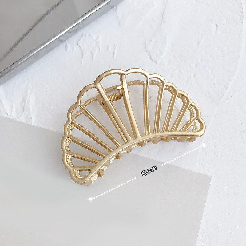 Alloy Geometric Hair Clips Women Girls Claw Clip Hair Claws Hair Clamps Claw Clips Hairpins Barrette Crab Hair Accessories: A1
