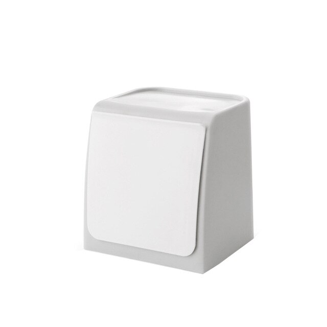 Poubelles murales | Salle de bains, verre, porte, autocollants montés, poubelle, rangement à la maison, Organization: WHITE