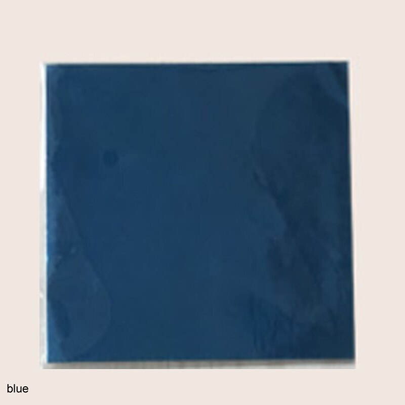 100 Stck Süssigkeit Farbe Lebensmittel Aluminium Folie Kasten NäHenne Paket Papier Handgemachte Papiere DIY Schokolade Süssigkeit Tee Verpackung Dekor: Blau