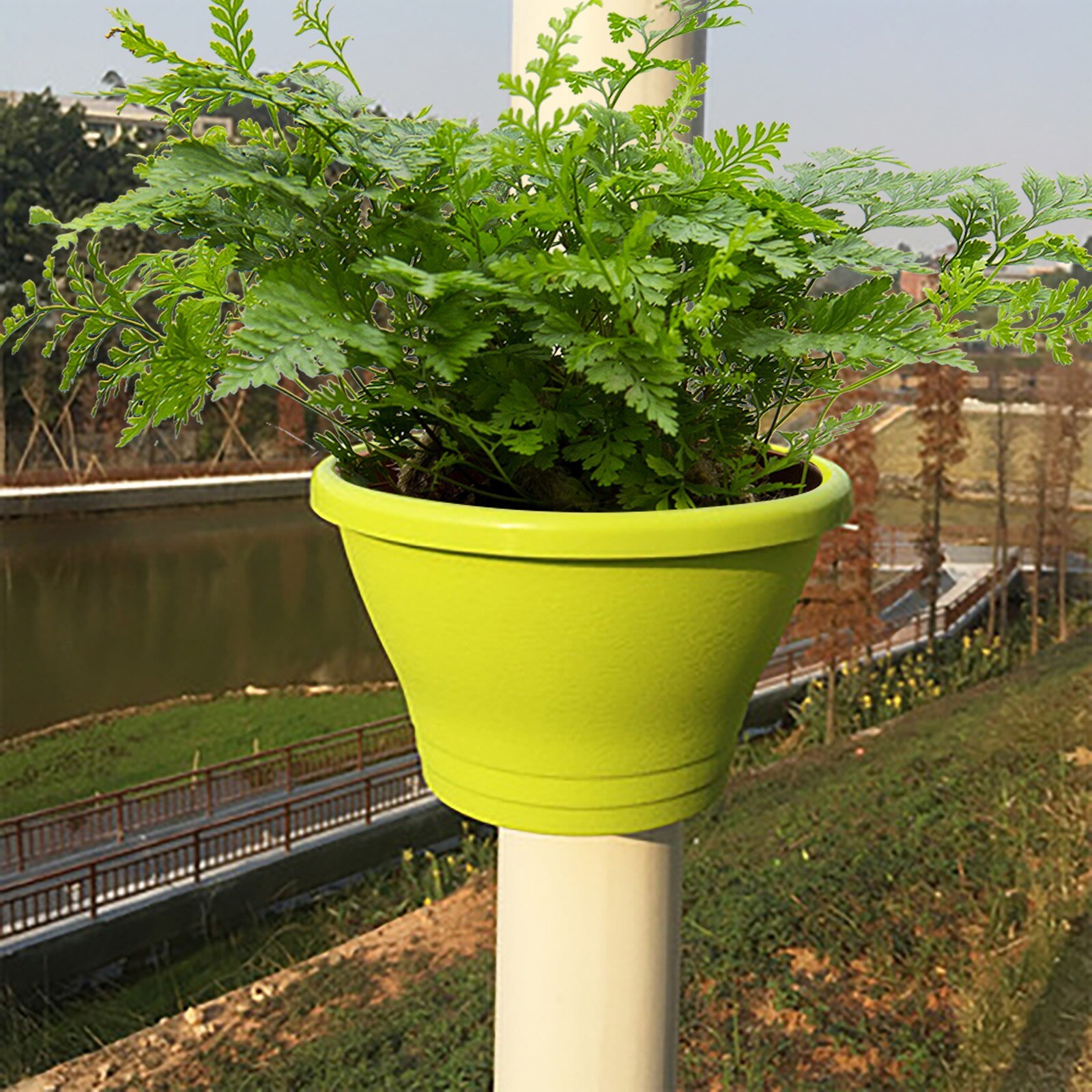 Unique Gutter Downspout Garden Flower Pot Drain Pipe Flower Plant Pots Tubs Drain Pipe Garden Planters Hung On The Balcon #TD