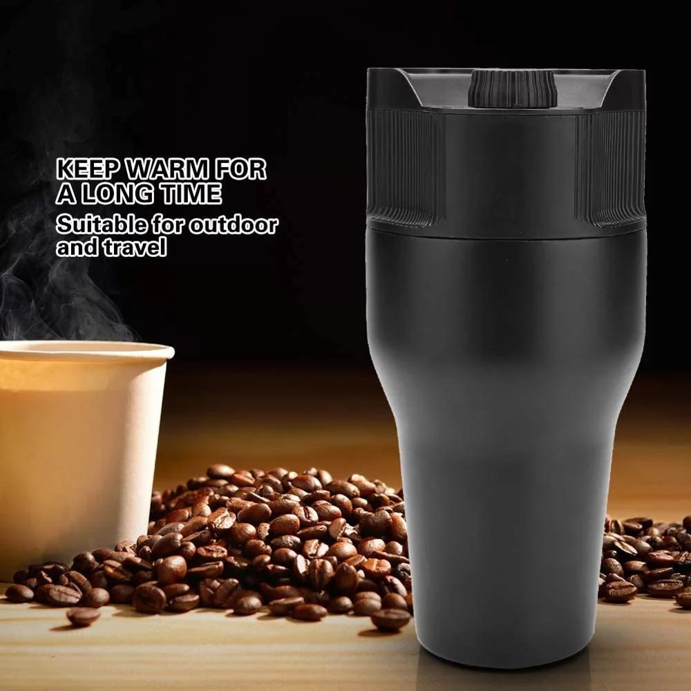 Mini automatisk kaffemaskin rese usb bärbar återanvändbar espresso kaffemugg resa kcup filter kapsel kaffebryggare