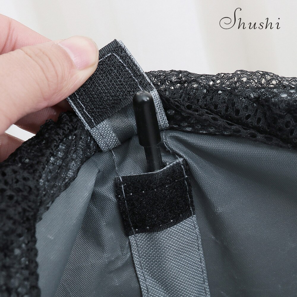Shushi Foldable Home Laundry Hamper WaterProof Oxford Dirty Clothes Storage Basket Aluminum Frame Corner Laundry Organizer