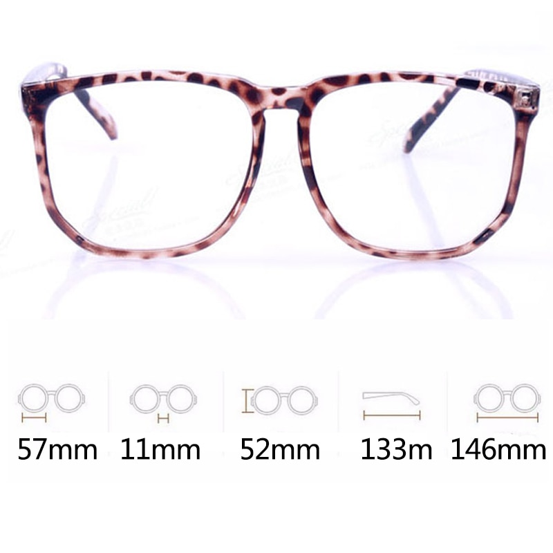 TinffGan Große Gläser Rahmen Frauen große Brillen Rahmen Männer Brillen Rahmen pc Spektakel schwarz Brillen oculos de grau