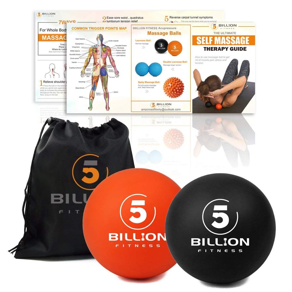 Procircle massagem lacrosse bolas para auto-miofascial liberação terapia nós do músculo e yoga terapia conjunto de 2 bolas firmes: Default Title