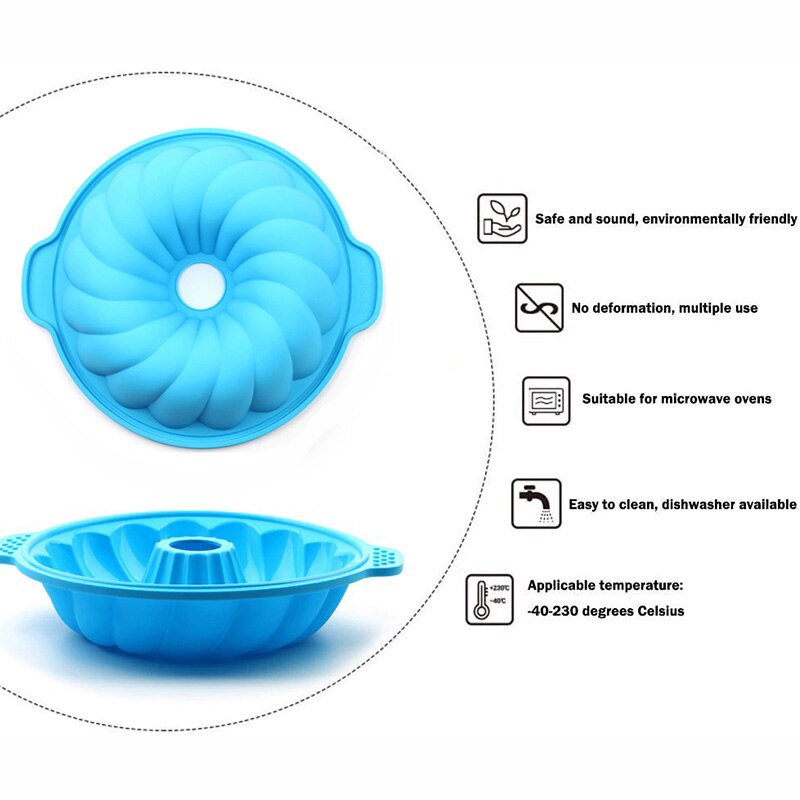 3d grote siliconen cakevormen keuken bakvormen gereedschap voor cake koekjes fondant snoep bakkerij bakvorm bakvorm cakevorm