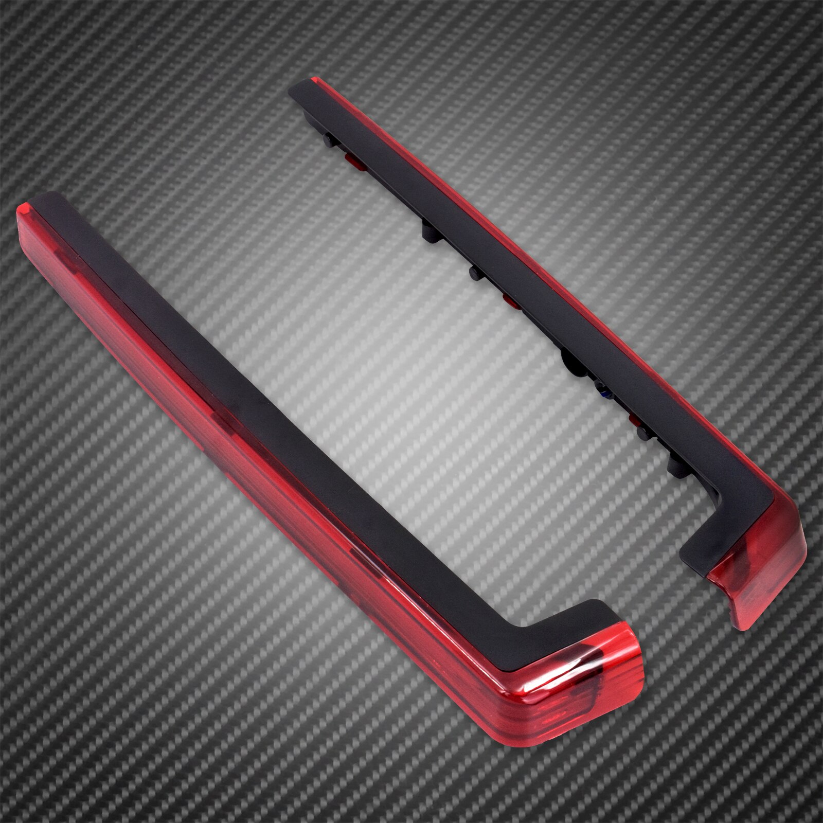 Motorcycle Red/Smoke LED Tour Pak Pack Accent Side Panel Light For Harley Touring FLHR FLHX Road King Street Road Glide 2006-Up