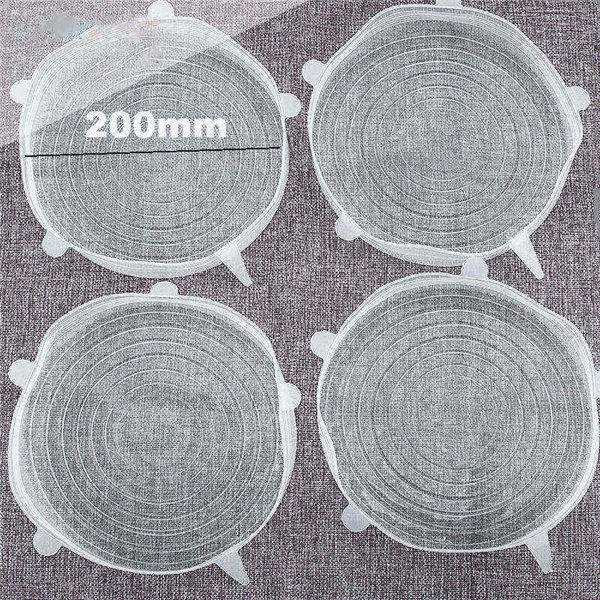 6-teiliges Silikon-Deckel Set – Wiederverwendbare Stretch-Abdeckungen Für Schüsseln, Töpfe & Gläser