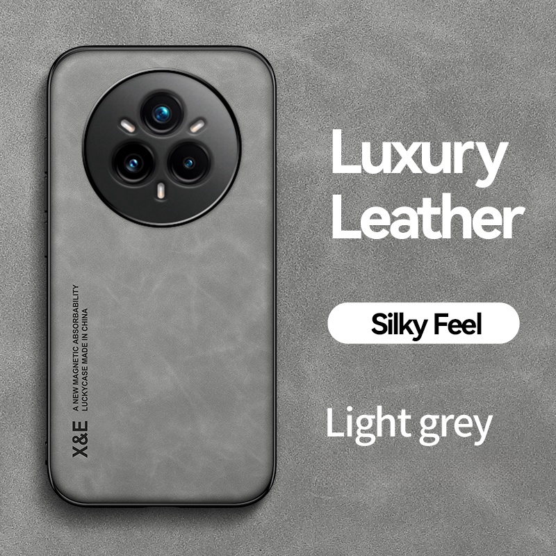 Luxe Lederen Schokbestendig Telefoon Case Voor Realme 14 Pro 5G Auto Magnetische Houder Cover voor Realme 14 Pro + Realmi 14Pro Plus Fundas: Black / Voor iPhone 16 Pro Max