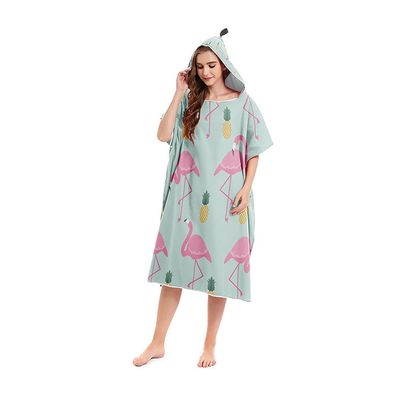 Zomer Strand Poncho Hooded Badhanddoek Microfiber Wetsuit Veranderende Gewaad Surf Handdoek Voor Zwemmen Strand Outdoor Badjas: 08H