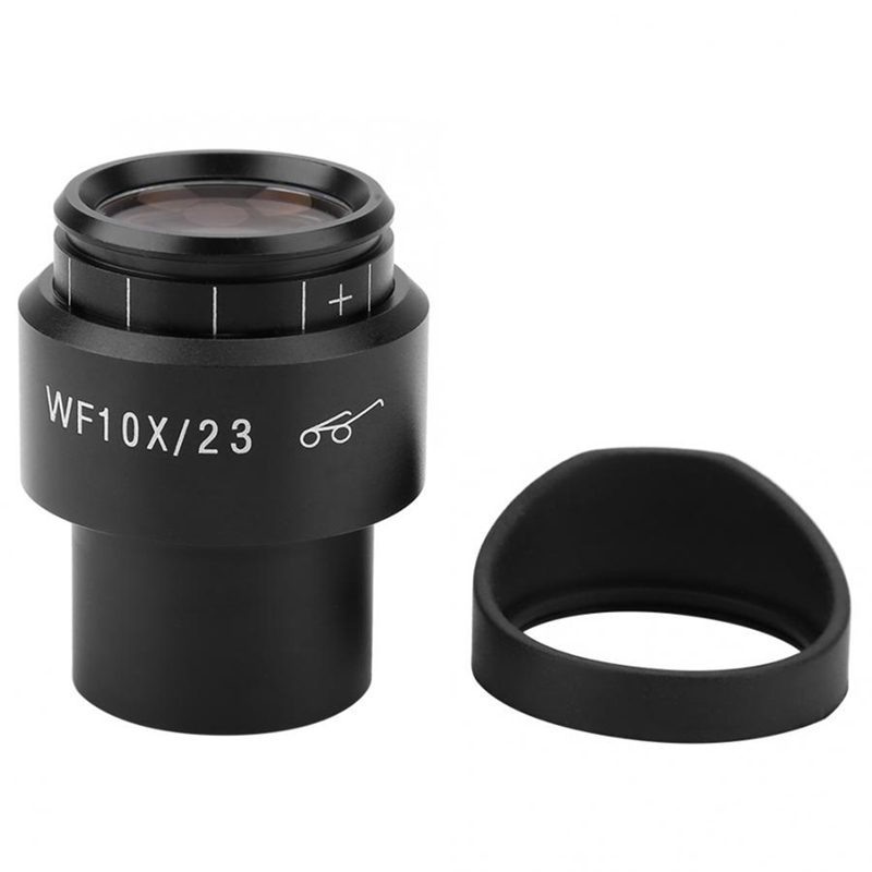 WF10X/23 Microscope Wide Angle Eyepiece Ocular Eyepoint Lens Adjustable Wide Field 30Mm Widefield Microscope Eyepiece: Default Title