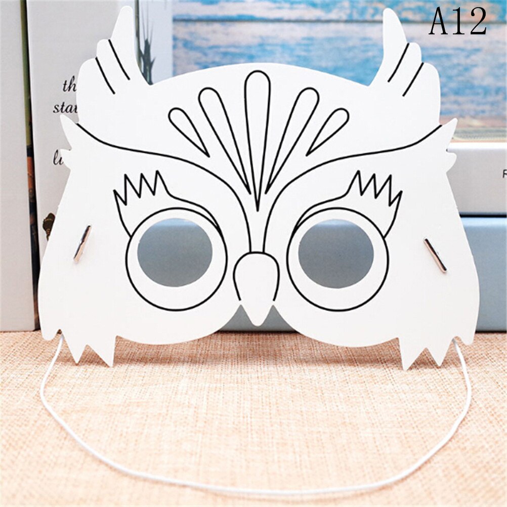 Cartoon Animal Painting Mask Kindergarten Preschool Graffiti Art Crafts Toys Color Drawing Toys for Children Kids: 12