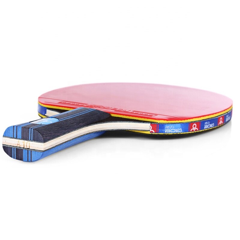 2 st pingis pingis racket racket paddel gummi lång kort handtag med 1 bärväska