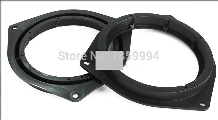 Adaptateur de tapis de haut-parleur stéréo pour porte avant et arrière, fiches de montage à fil, plaques de support, anneau d&#39;espacement 6.5 pouces pour toyota rav4 –