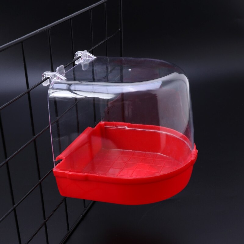 Parrot Bird Bathtub Box Bird Cage Bath Shower Standing Box Bin Wash Space