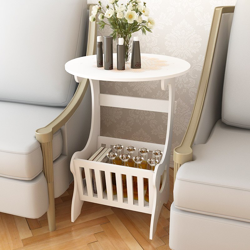 Kleine Mini Runde Kaffee Tee Tisch Moderne Holz Kunststoff Magazin Lagerung Regal Tisch Heimat Wohnzimmer Schlafzimmer Nachttisch