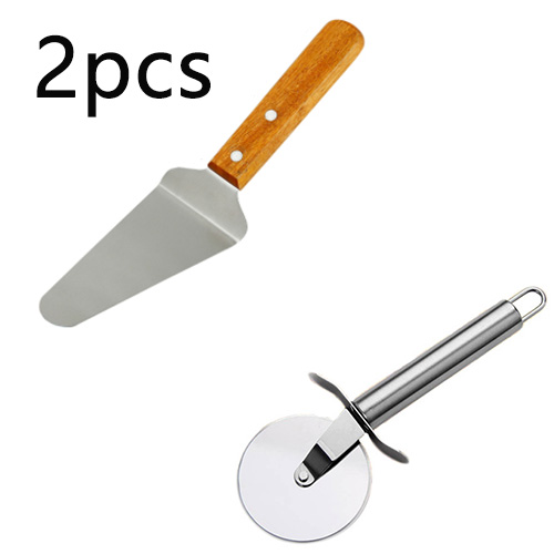 Rustfrit stål pizza enkelt hjul skæreværktøj diameter 6.5cm husholdningspizzakniv kageværktøj hjul brug til vaffelkager: Mørk khaki