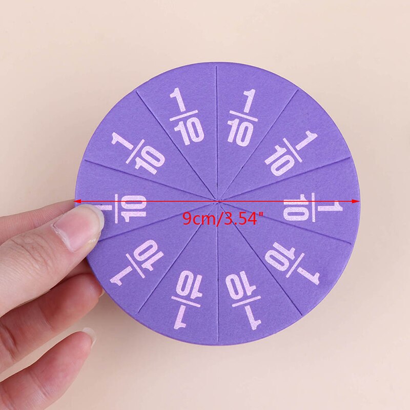 51/12Pcsmagnetic Circulaire Fracties Tellen Houten Speelgoed Kinderen &#39;S Early Onderwijs Math Bediening Leren Educatief Speelgoed