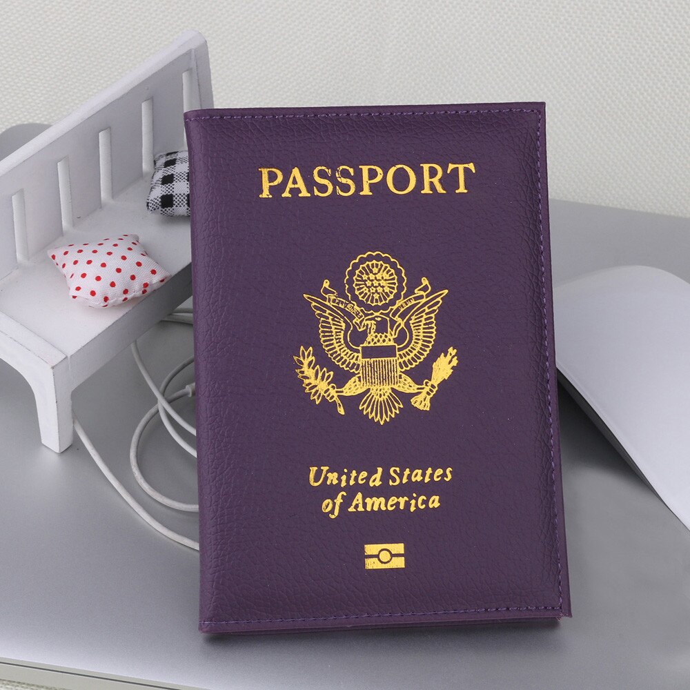 Travel Cute USA Passport Cover Women Pink USA Passport Holder American for Passports Girls Case Passport Wallet Pasaporte @