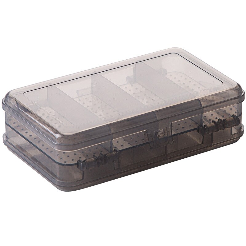To lag plast makeup organizer dobbelt side smykkeskrin kosmetisk organizer ring rack halskæde øreringe display organizer box