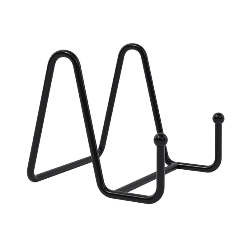 Plaat Staat Voor Display Ijzeren Ezel Display Stand Houder Metalen Frame Voor Foto Foto Decoratieve Schotel Tafelblad Art Home Office: Light Grey