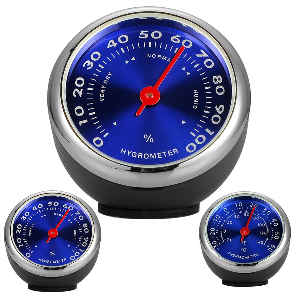 Universele Mini Car Dashboard Thermometer Hygrometer Mechanische Ornament Auto Decoratie Dashboard Auto Styling Auto-accessoires