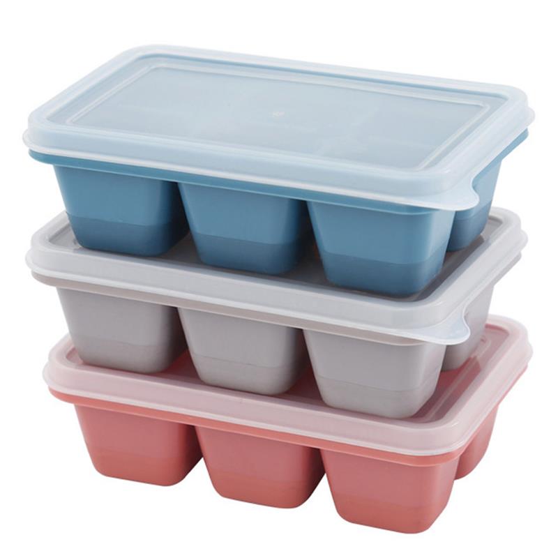 3pcs/Set Ice Cube Molds Non-Stick DIY Ice Ball Trays Plastic Chocolate Making Moulds Color Random: Soft Base