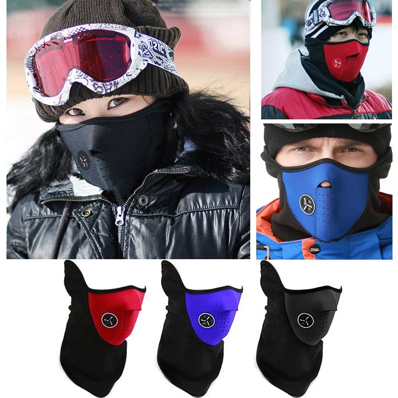 Motorfiets Gezichtsmasker Gezicht Shield Ski Warm Bescherming Neck Guard Masker Biker Half Gezichtsmasker Winter Warme Bescherming