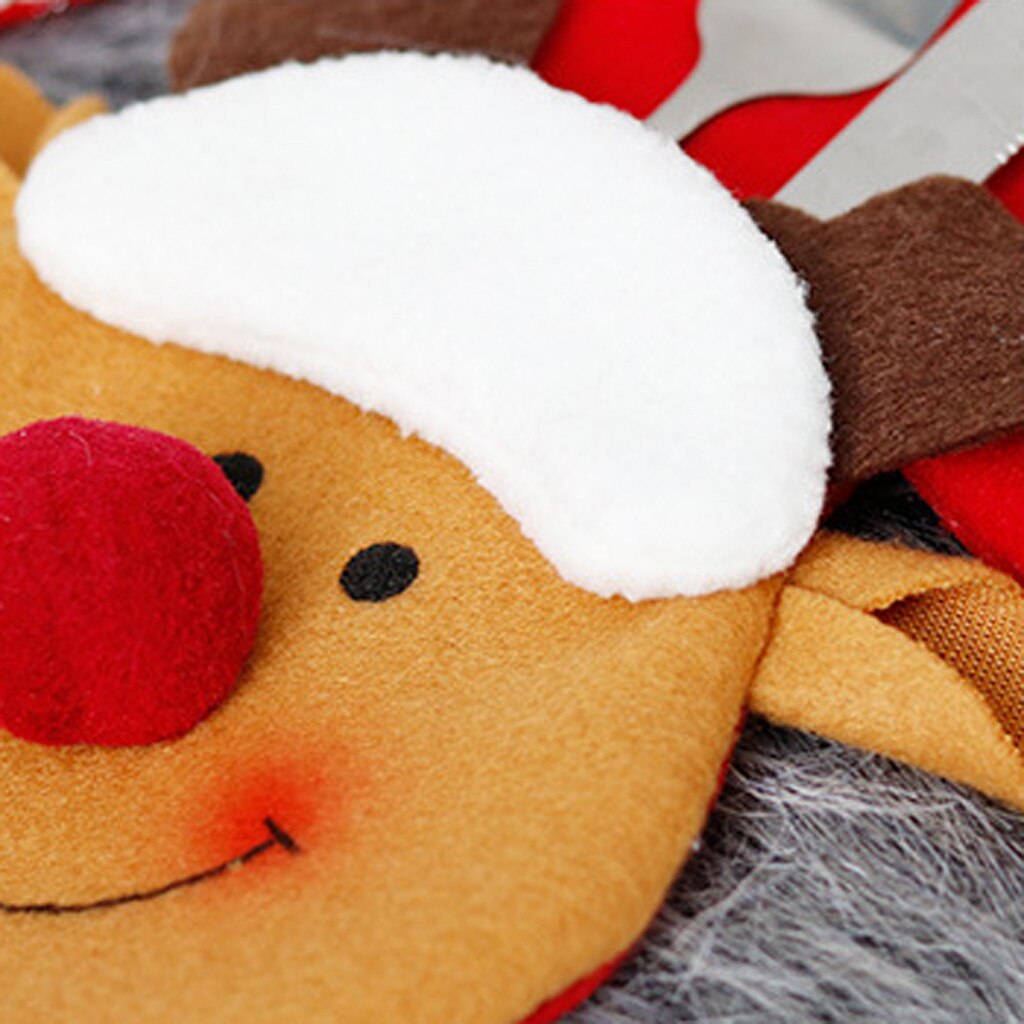 Dorp Xmas Bestek Zak Servies Zakken Vorken Cover Sneeuwpop Kerstman Elanden Christmas Party Decoratie Voor Kinderen