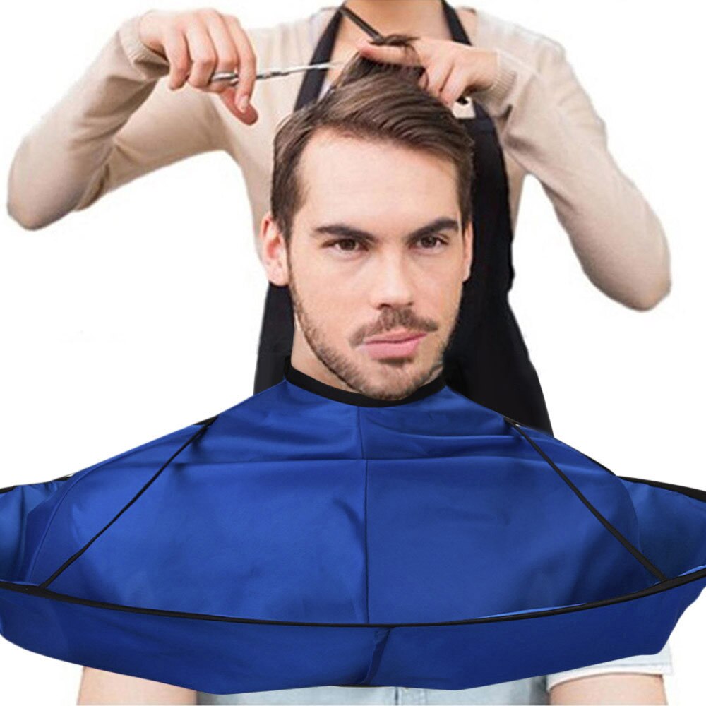 Haar Accessoires 1Pc Haar Warp Diy Haar Snijden Mantel Paraplu Cape Salon Kapper Thuis Kappers Cape Cover Doek: Blue 