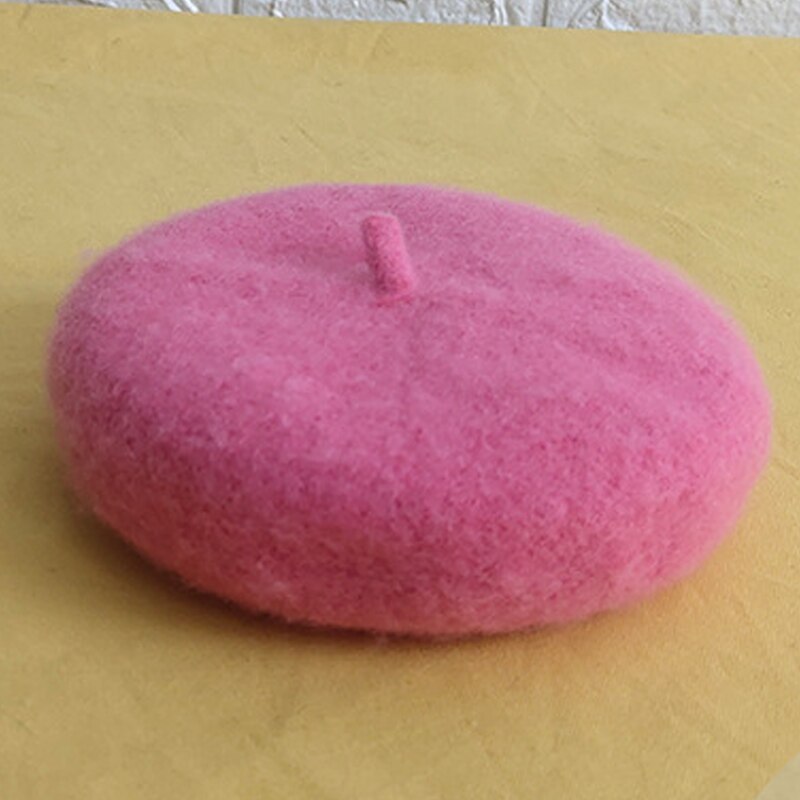 Solid Color Pet Hat Painter Wool Hat Dog Beret Mini Decorative Photo Headwear Pet Memorial Christmas Luxury Beret Hat: 09