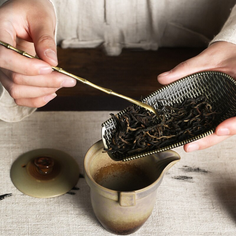 Tangpin kaffe og te verktøy legert stål te scoops metall te tilbehør